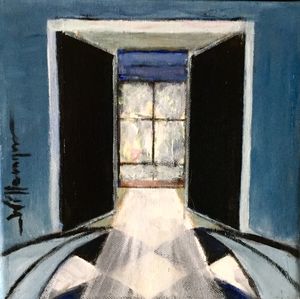 Interieur Acryl 3D op linnen 20x20 cm ...